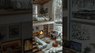 Dreamy Winter Loft ✨winterhome loftdecor homeinspo [upl. by Misaq]