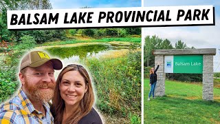 BALSAM LAKE PROVINCIAL PARK Campground Tour amp Review  Ontario Camping [upl. by Frentz]