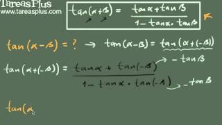 Tangente de la diferencia de dos ángulos [upl. by Leasia]