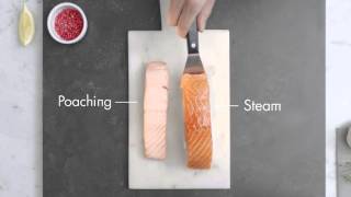 Poaching vs Steam  ProCombi Oven Salmon Test  AEG [upl. by Anselmi]