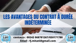 Les avantages du contrat à durée indéterminée [upl. by Zakarias]