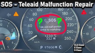 MERCEDES SOS TELE AID MALFUNCTION REPAIR GUIDE [upl. by Arbma565]