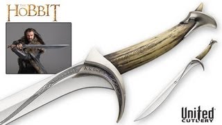 Orcrist Sword of Thorin Oakenshield from The Hobbit United Cutlery Replica [upl. by Tinya]