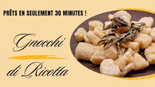 Gnocchis de Ricotta prêts en 30 minutes [upl. by Namreg213]