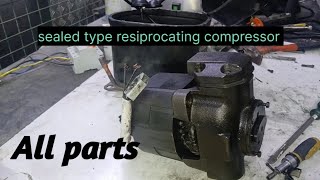 sealed type resiprocating compressor all parts zkmultitech [upl. by Yboj]