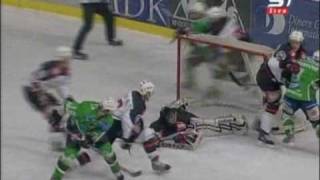 HDD TILIA Olimpija vs HK Acroni Jesenice 30122008  43 OT [upl. by Bandur733]