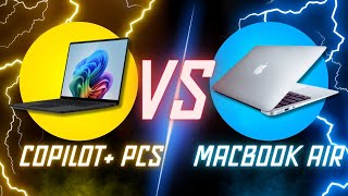 Microsoft Copilot Plus PCs vs MacBook Air  Tech Comparison [upl. by Tisbe941]