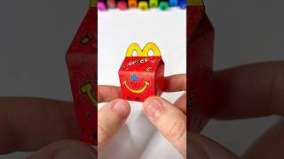 DIY Miniature McDonald’s Crocs Happy Meal  Paper Craft Ideas shorts papercraft [upl. by Ingaborg]