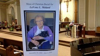 Mass of Christian Burial for LaVonne L Maland [upl. by Grubb]