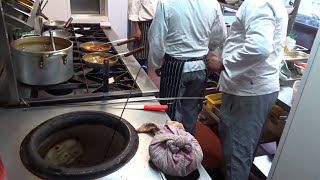 Indian Restaurant Kitchen Is this Busy and Fast Action at Taste of India Drummond Street London [upl. by Drucill]