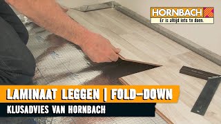 Laminaat leggen met HORNBACH Legsysteem Folddown [upl. by Scharff]