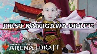 MY FIRST KAMIGAWA DRAFT  Top Mythic Player  Kamigawa Neon Dynasty Draft  MTG Arena [upl. by Inoj]