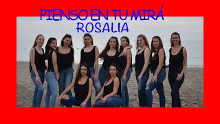 Coreografia de ✅ ROSALÍA  Pienso en tu MIRÁ 💃🏻 [upl. by Siana]