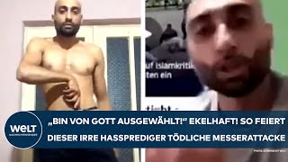 MANNHEIM quotBin von Gott ausgewähltquot So feiert dieser irre Hassprediger die tödliche Messerattacke [upl. by Norvol]