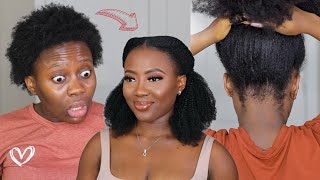 Wow NO Wig NO Crochet  DIY Microlinks On 4c Natural hair Install  Curls queen [upl. by Mallon33]