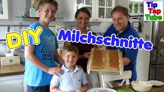 DIY Milchschnittte selber machen  Milchschnitte Torte Kuchen [upl. by Ynnej846]