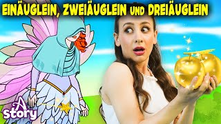 Einäuglein Zweiäuglein und Dreiäuglein  Pollyanna Gute nacht geschichte Deutsch  A Story German [upl. by Crockett626]