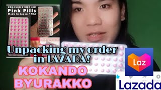 Unpacking my LAZADA order  KOKANDO BYURAKKO  Slimming pills  Legit ba [upl. by Hteik]