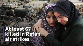 Gaza 67 dead in Rafah strikes as Israel plans ground assault [upl. by Teiluj]