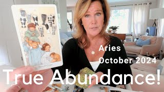 ARIES  Opening Up To TRUE ABUNDANCE  October 2024 Zodiac Tarot Reading [upl. by Aecila]