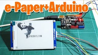 EPaper display with Arduino from DFRobot [upl. by Kantor]