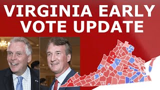 YOUNGKIN WIN IMMINENT  Updated Virginia Early Vote Analysis feat New Jersey [upl. by Annai]