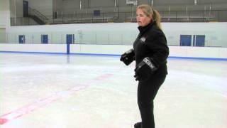 PA Puck Ice Hockey HowTo Backward Crossovers [upl. by Dougal]