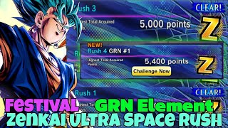 Festival Ultra Space Rush 4 Element Green Complete with 5400 Max Points Clear Z [upl. by Weinert]