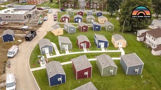 This Tiny Home Community Gives Homeless Veterans A Chance  Working To End Veteran Homelessness [upl. by Auos]