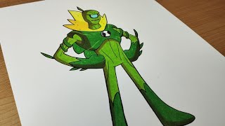 Drawing Wildvine from Ben 10 Reboot [upl. by Schilt]