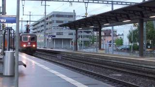 SBB Re 66 Doppeltraktion mit 50 Wagen in Aarau 290611 [upl. by Abrahams]