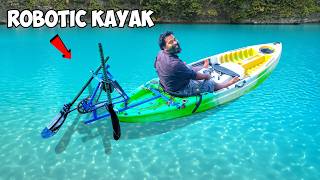 Robot Powered Kayak  ഈ റോബോട്ടിന് വഞ്ചി തുഴയാൻ പറ്റുമോ  M4 Tech [upl. by Lipps]