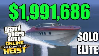 GTA Online Cayo Perico Heist Longfin Approach SOLO Elite 1991686 [upl. by Yebot]