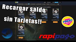 RECARGAR SALDO EN STEAM CON EFECTIVO POR MEDIO DE PAGOFACIL RAPIPAGO [upl. by Becket194]