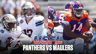 USFL Extended Highlights  Michigan Panthers vs Pittsburgh Maulers  Week 10 [upl. by Ainoet56]