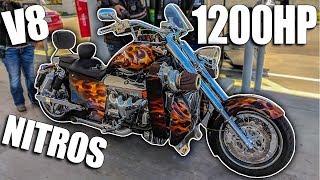 1200HP TWINSUPERCHARGED V8 NITROUS MOTORCYCLE [upl. by Nerua]