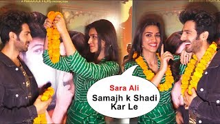 Kriti Sanon Makes Fun of kartik aryaan  Luka Chuppi Official Trailer Launch [upl. by Balthazar556]