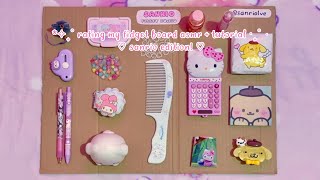 rating my sanrio fidget board asmr 🩷 ASMR  tutorial  sanriolve [upl. by Oglesby530]