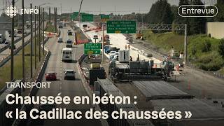 Le Québec utilise de plus en plus le béton dans la construction de ses routes [upl. by Yonit]