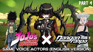 JoJos Bizarre Adventure and Danganronpas Shared Voice Actors  Part 4 English Version [upl. by Heidi]