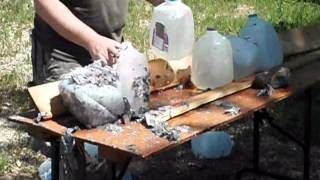 Hornady 140 gr SST 270 Winchester water jug test [upl. by Elimaj532]