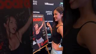 Olivia Rodrigo signing on the cover of Billboard at the Billboard Live Music Summit in LA [upl. by Notyal]