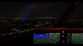 MSFS Cirrus Vision Jet G2 flight from Sanford NC to Naples FL at night [upl. by Ainotal342]