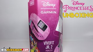 Disney Princess Garmin Vivofit Jr 2 Unboxing [upl. by Odidnac]