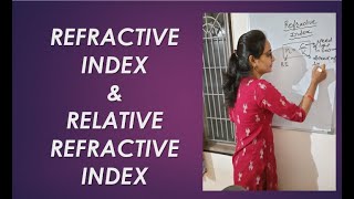 Refractive IndexRelative refractive indexclass 10 CBSESSC [upl. by Anaugal]