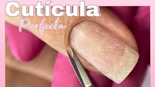 Manicure Rusa  manicure combinada  cutícula perfecta  manicure con torno [upl. by Airtemak]