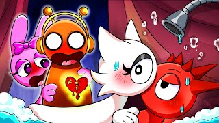 Incredibox Sprunki  Wenda Kiss with Raddy  Incredibox Sprunki Animation  Oren X Pinki in Love [upl. by Sutsuj]