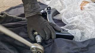 Installing Spherical bearings on a Sportster Swing Arm [upl. by Cohette882]