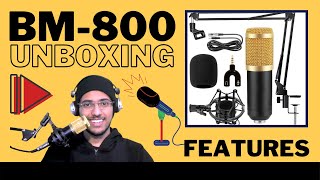 BM 800 Condenser Microphone Unboxing  Product Feature  Siddharth Dayalwal [upl. by Aicirtac]