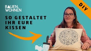 Kissen bedrucken  DIY Anleitung  perfekte Geschenkidee [upl. by Akinit]